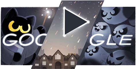 The google doodle for halloween 2017 was an animated film called halloween 2017 google doodle: Google Halloween Logo Game Goes Live Early