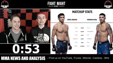 Once rocked, dariush followed up with a brutal left hook that sent klose straight to the canvas. UFC 248: Beneil Dariush vs. Drakkar Klose 2-Minute ...