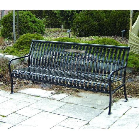 Have People Donate Park Benches With Commemorative Plaque Dawson House Commemorative Plaque