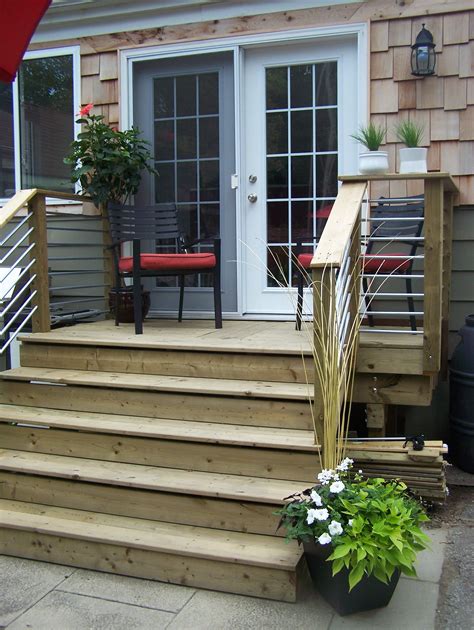 Pin By Paula May Meldrum On Our Designs Patio Stairs Decks Backyard