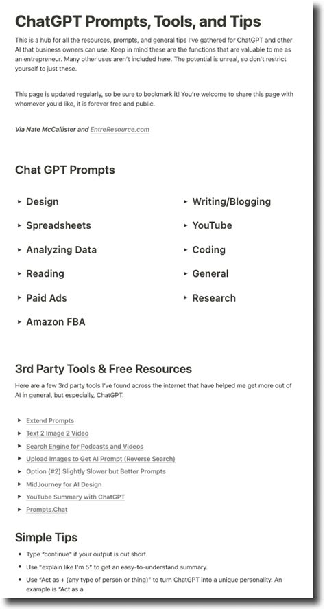 GPT Cheat Sheet A FREE ChatGPT Cheat Sheet For Entrepreneurs
