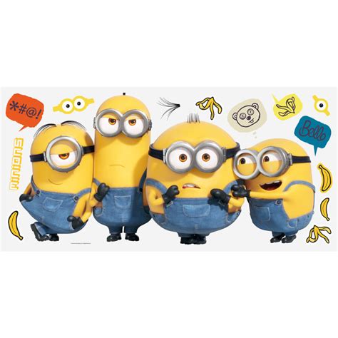 Wallhogs Despicable Me Minions 2 Giant Wall Decal Printed Sheet