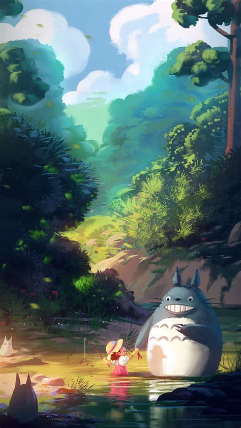 Totoro Phone Wallpapers Wallpaper Cave