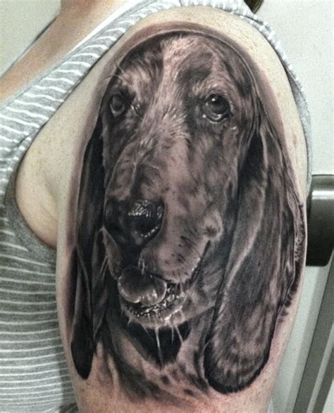 Pin By Alex On 1000 Best Dog Tattoo Ideas Basset Hound Dog Tattoo Hound
