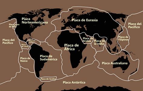 Localizaci N De Las Placas Tect Nicas De La Tierra En Mapas B