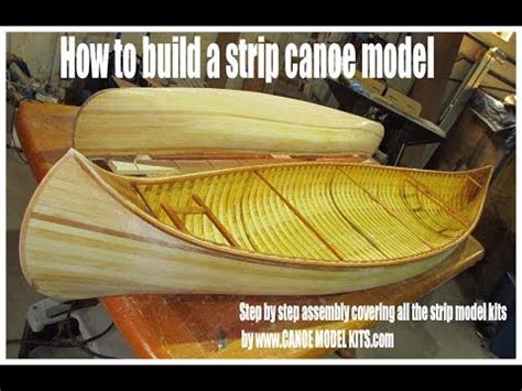 Essential items models take to modeling jobs. "How to build the strip canoe model" by Canoe Model Kits ...