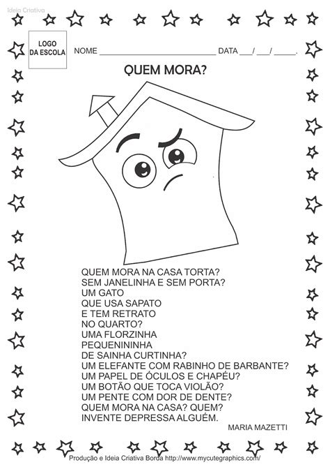 Atividade Poesia Educação Infantil