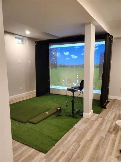 Diy Indoor Golf Simulator Design Idea Indoor Golf Simulator Golf