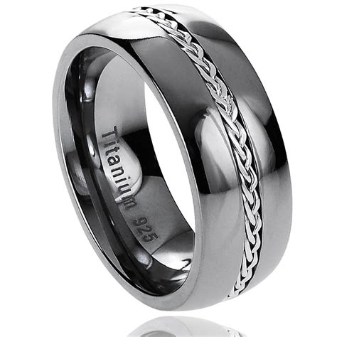 There is a wide range of men's wedding rings available in this metal. Black Titanium Wedding Bands for Him - Wedding and Bridal ...