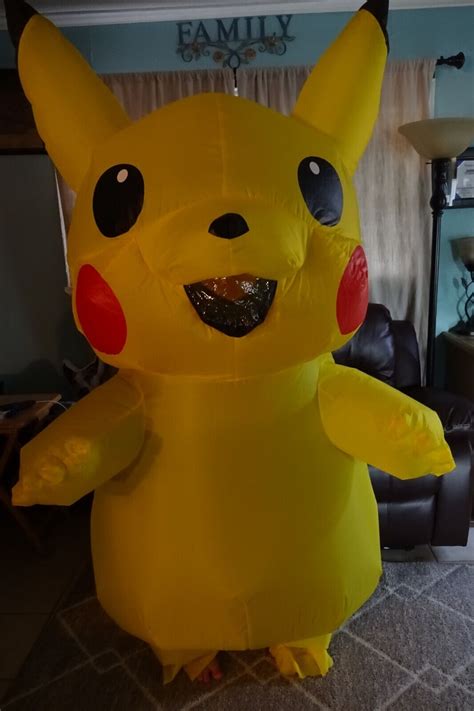Pikachu Costume Pokemon Cosplay Inflatable Halloween Pikachu Onesie The Best Porn Website