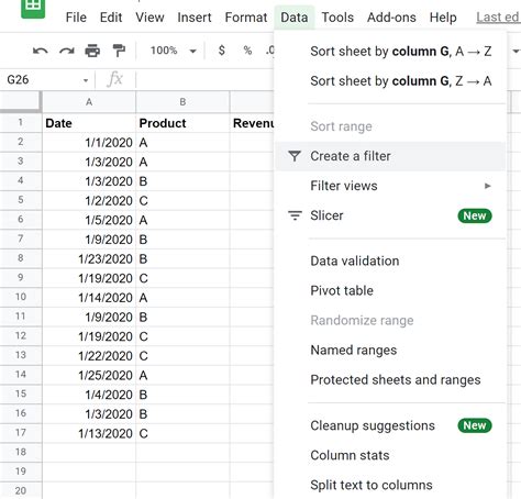 How To Filter By Date Range In Google Sheets With Examples Statology