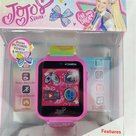 Nickelodeon Jojo Siwa Rainbow Interactive Smart Watch 40mm Touch Screen New Ebay