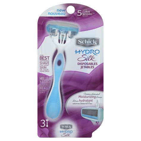 Its exclusive hydrating gel reservoir is designed. Schick Hydro Silk Disposable Razor, 3 razors