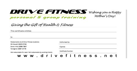 Instead of gifting mom a candle, shop shoes, workout clothes, and gym gear that she'll actually use. Drive Fitness Blog: Mother's Day Gift Certificates ...
