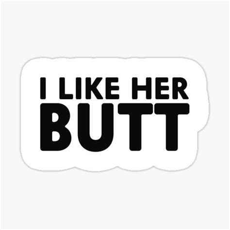 Big Ass Bbw I Heart Her Butt Sticker For Sale By Elliot1140 Redbubble