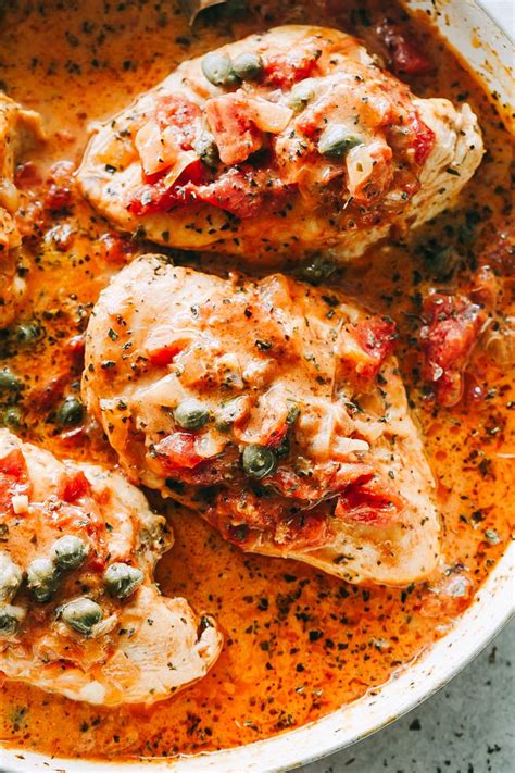 Quick One Skillet Dinner With Pan Seared Chicken Breasts Cooked In A