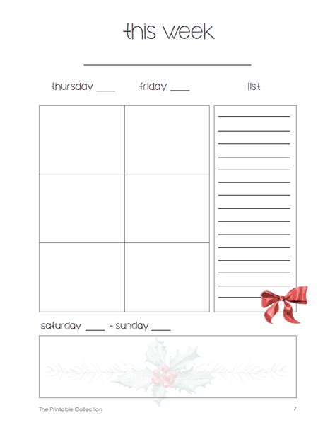 Download The Free December Planner Now And Print It The Printable