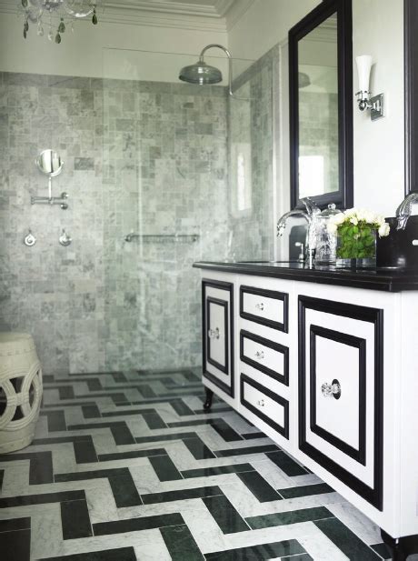 Find here white marble, makrana marble manufacturers, suppliers & exporters in india. Black & white marble bathroom with herringbone floors ...