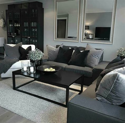 Black And Grey Living Room Ideas Wade Anne