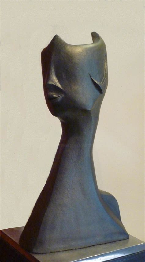 Incognito Terre Cuite Patine Noire Escultura Por Mandel Sonia Artmajeur
