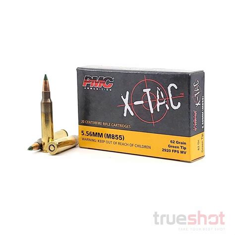 Pmc X Tac 556x45mm M855 Green Tip 62 Grain Fmj 1000 Rounds 459