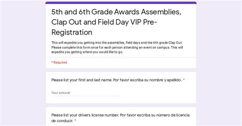 5th And 6th Grade Awards Assemblies Clap Out And Field Day Vip Pre