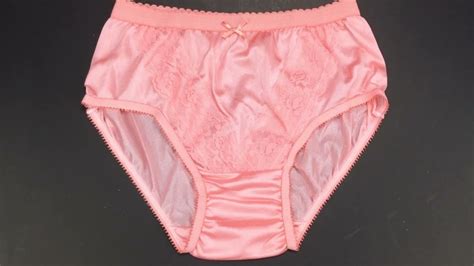 Pink Nylon Panties Panty Bikini Sexy With Lace Full Brifes Kanjana Size M กางเกงในเซ็กซี่
