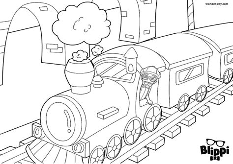 printable blippi coloring pages  kids  day coloring pages  children  adults