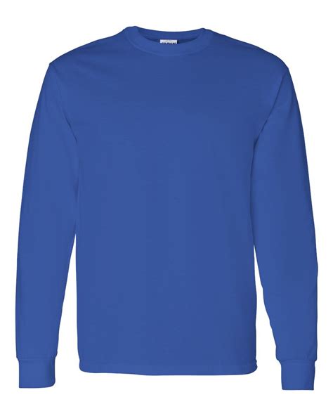 Gildan Heavy Cotton Long Sleeve T Shirt 5400 Royal Blue T Shirt