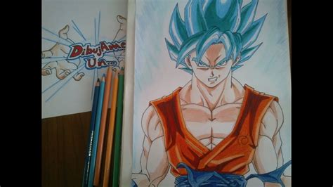 Draw Como Dibujar A Goku Ssj Dios Azul Paso A Paso How To Draw Goku