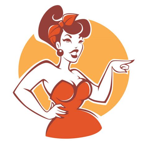 Royalty Free Pin Up Girl Clip Art Vector Images And Illustrations Istock