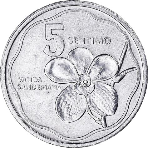 Coin Philippines 5 Sentimos 1983 Aluminum Km239 Asian And