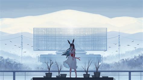 Anime Girl In White Dress Wallpaperhd Anime Wallpapers4k Wallpapers