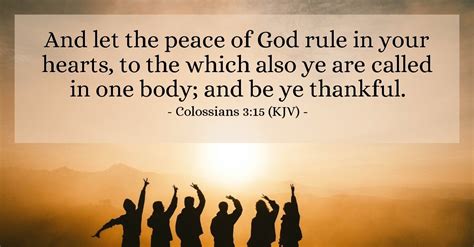 Colossians 315 Kjv — Todays Verse For Wednesday November 22 2006