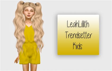 Leahlillith Trendsetter Hair Kids Version At Simiracle Sims 4 Updates