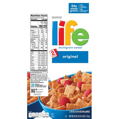 Life Cereal Multigrain Original 62 Oz Instacart