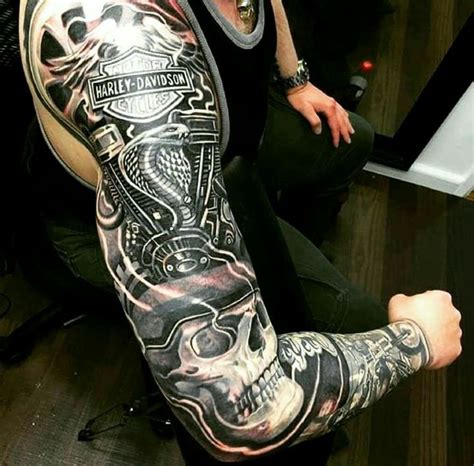 Regardless if you own a harley or simply dream about touring america with one, i'm sure you'll appreciate these top 90 best harley davidson tattoos for men below. Pin by Scott Gorham on Tattoo's | Harley tattoos, Harley ...