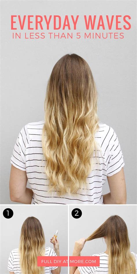 How To Get Wavy Hair In Less Than 5 Minutes More Easy Hairstyles