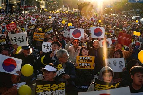 South Korean Politician Resigns After Weeks Of Protests The New York Times