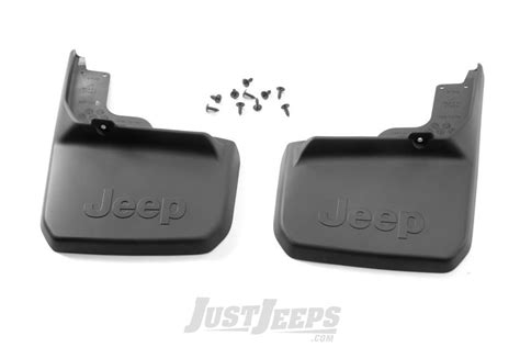 Just Jeeps Mopar Rear Deluxe Molded Splash Guards With Jeep Logo For