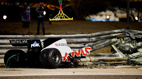 Grosjean Unfall So überlebte Der Franzose Den Crash In Bahrain Eurosport