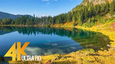 Amazing Nature Scenery Of The Mountain Lake 4k Nature Relax Video