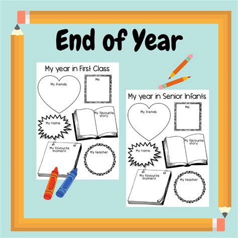 Mash 1st 2nd Class End Of Year Reflection Worksheet