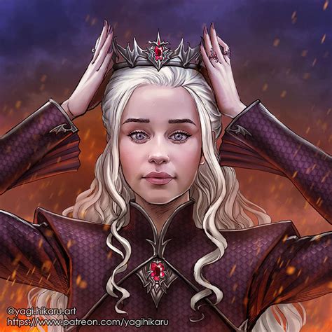 Daenerys Targaryen The Crowned Queen By Yagihikaru On Deviantart