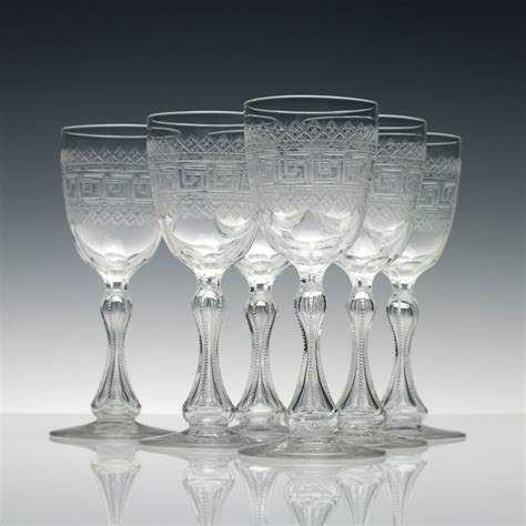 Knowing all the different types of wine glasses is a tricky business. Set of Six Victorian Engraved Port Wine Glasses c1870 ...