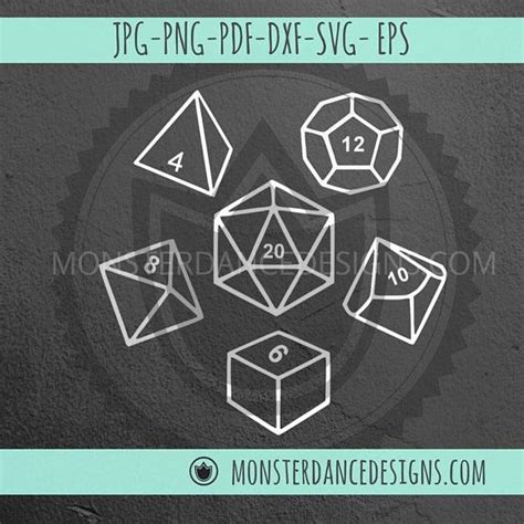 Polyhedral Dice Dnd Digital File Svg Etsy Polyhedral Dice Dnd