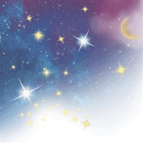 Ftestickers Sky Stars Moon Luminous Colorful