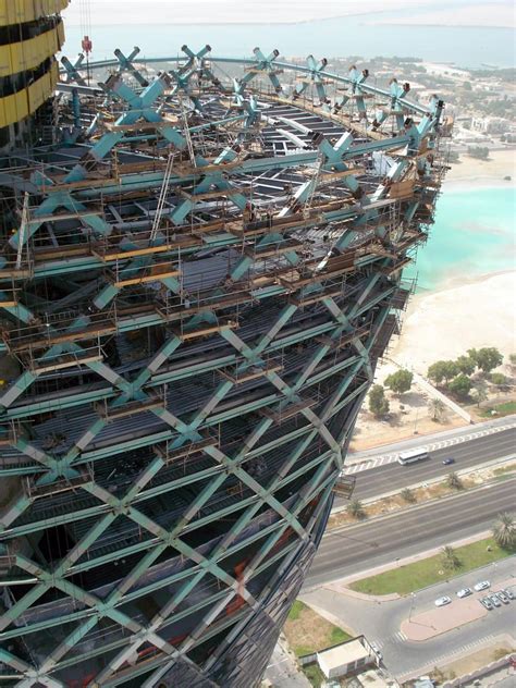 It is distinguished by dramatic steel and glass façade which lends a striking modern image. Capital Gate Tower | Tower, Pre engineered buildings, Gate