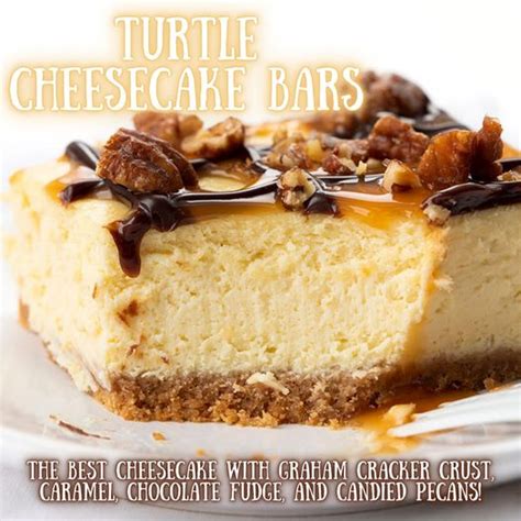 Turtle Cheesecake Bars Grandma S Simple Recipes