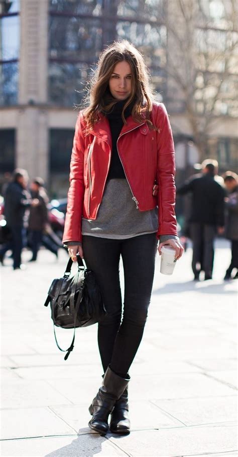 Stylish Red Leather Jacket For Her Fashion Red Jacket Leather